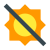 Non esporre alla luce solare icon