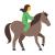 Mulher em um cavalo icon