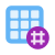 Hashtag Activity Grid icon