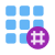 Grille d'hashtags icon