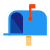 Mailbox Opened Flag Up icon