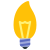 Lampadina a candela icon