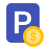 Gebührenpflichtiger Parkplatz icon