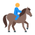 Montar a caballo icon