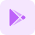 Square play button for android application store icon