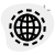 Worldwide connection of internet isolated on a white background icon