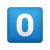 Keycap Digit Zero icon