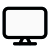 Desktop monitor with full high definition resolution icon