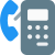 Payphone with receiver and a base unit isolated on a white background icon