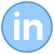 LinkedIn 圆圈 icon