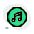 Music app for the support of multiple formats interface icon