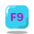 F9 Key icon