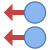 Deslizar a la izquierda con dos dedos icon