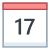 Calendar 17 icon