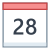 Calendar 28 icon