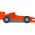Vista de lateral de carro de corrida da F1 icon