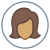 Circundado usuario Mujer Tipo de piel 5 icon