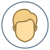 Circled User Male Skin Type 3 icon