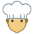 Cocinero de sexo masculino icon