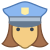 Polizist weiblich icon