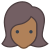 User Female Skin Type 6 icon