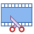 Trimming video icon