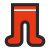 Calças Justas Infantis Vermelhas icon