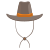 chapeau-de-cowboy-externe-icônes-plates-inmotus-design icon