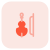 Cello like violin with a bow and string icon