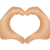 Herz-Hände-mittelheller-Hautton-Emoji icon