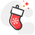 Christmas sock icon