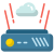 cercle-de-conception-plate-de-stockage-holographique-externe-cloud-computing icon