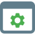 Intenet browser setting and maintenance application menu icon