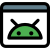 Default web browser of Android operating system icon