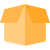 Open box for storage facility container layout icon