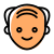 Pictorial representation of grandfather emoticon shared in online messenger icon