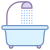 Dusche und Badewanne icon