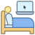 침대에서 작업 icon