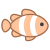 Poisson clown icon