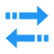 Setas horizontais de classificação icon