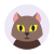 Perfil de gato icon