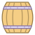 Barile di birra in legno icon