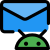 Email client software in Android operating system icon