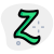 电视电影和游戏创意人才的外部 zerply 网络徽标绿色 tal-revivo icon