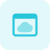 Cloud service support online on web browser icon