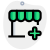 Pharmacy drug store isolated on a white background icon