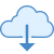 Von der Cloud herunterladen icon