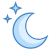 Lune et étoiles icon