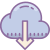 Von der Cloud herunterladen icon