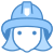 消防士女性 icon